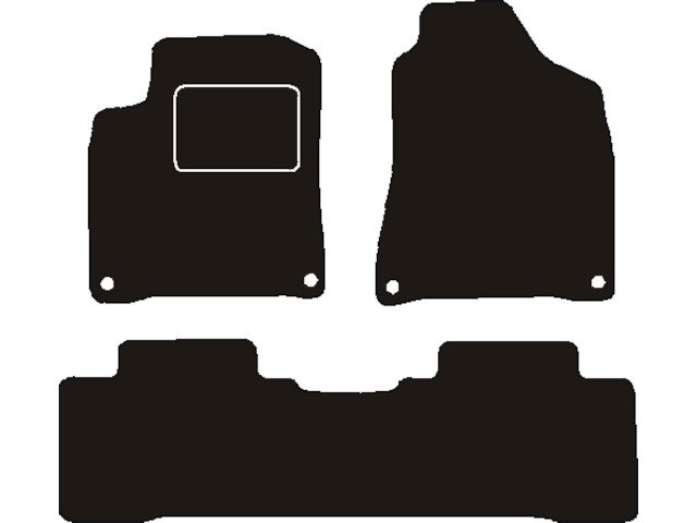 MATTENSET NAALDVILT (ZWART) SSANG YONG KORANDO 2010->
