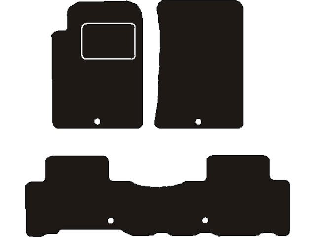 MATTENSET NAALDVILT (ZWART) SSANG YONG REXTON 2016-2018