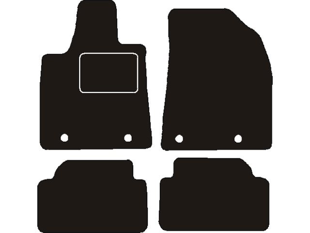 MATTENSET NAALDVILT (ZWART) LEXUS RX 450H 2008-2015