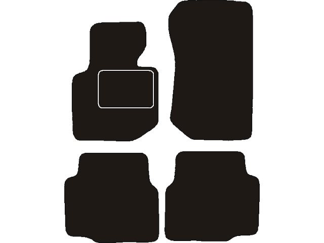 MATTENSET NAALDVILT (ZWART) BMW E36 (3 SERIE) 1992 - 1998