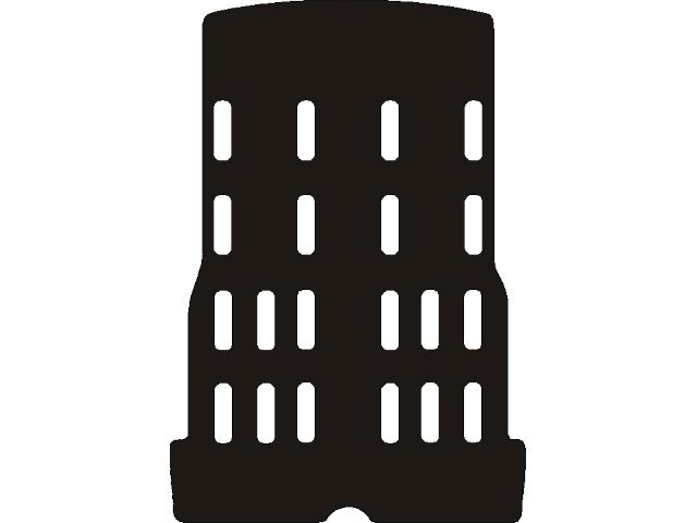 MATTENSET NAALDVILT (ZWART) RENAULT ESPACE ACHTER SET 1997 - 2002