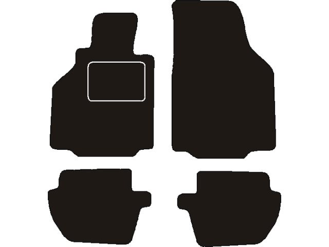 MATTENSET NAALDVILT (ZWART) PORSCHE 911 TYPE 996 1997 - 2006