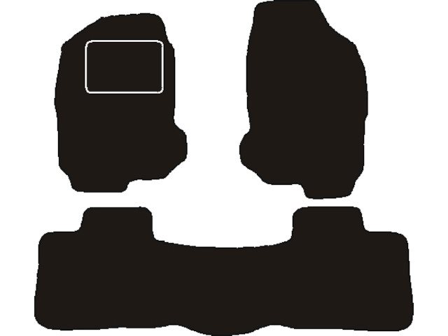 MATTENSET NAALDVILT (ZWART) ISUZU D-MAX 2010 - 2012