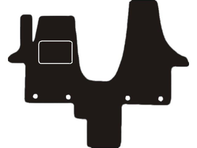 MATTENSET VELOURS (DONKERGRIJS) CAMPER VW T 5 2003-