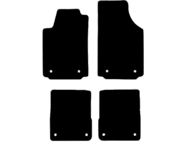MATTENSET VELOURS (DONKERGRIJS) AUDI A2 2000-2005