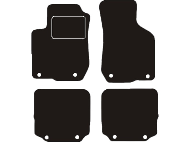 MATTENSET VELOURS (DONKERGRIJS) AUDI A3 1996-1999