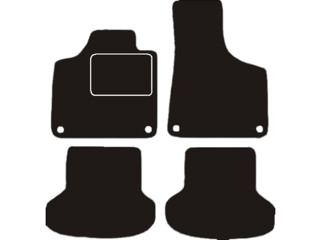 MATTENSET VELOURS (DONKERGRIJS) AUDI A3 2003-2011 8P