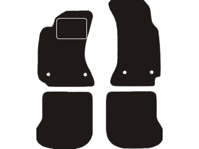 MATTENSET VELOURS (DONKERGRIJS) AUDI A4 1995-1996