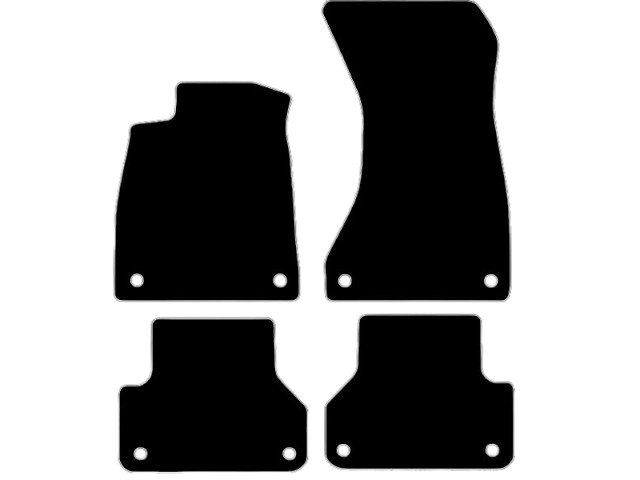 MATTENSET VELOURS (DONKERGRIJS) AUDI A4 2015-