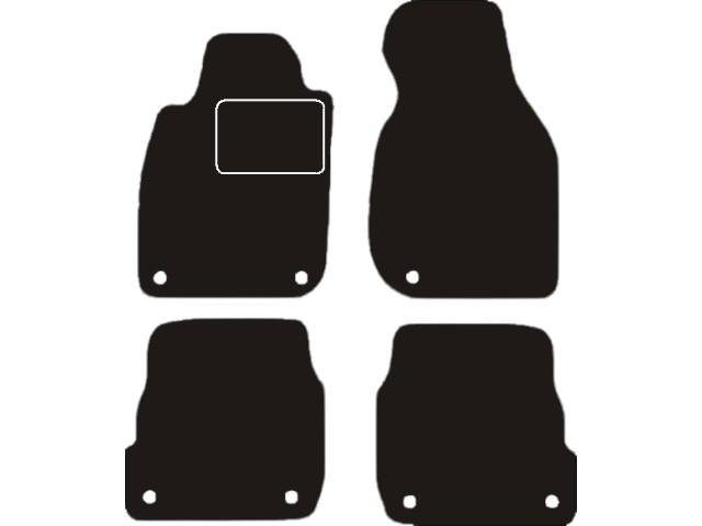 MATTENSET VELOURS (DONKERGRIJS) AUDI A6 2001-2004
