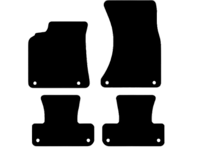 MATTENSET VELOURS (DONKERGRIJS) AUDI Q5 2013-2016