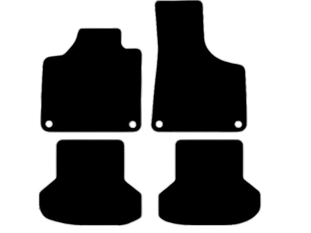 MATTENSET VELOURS (DONKERGRIJS) AUDI A3 CABRIO 2003-2008