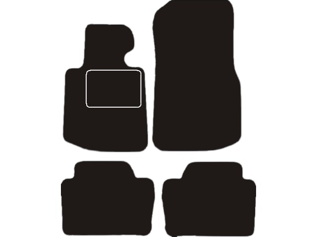 MATTENSET VELOURS (DONKERGRIJS) BMW F36 4-SERIE 2013- 4D