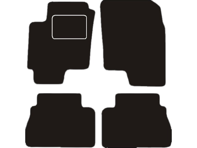 MATTENSET VELOURS (DONKERGRIJS) CHEVROLET EPICA 2006-