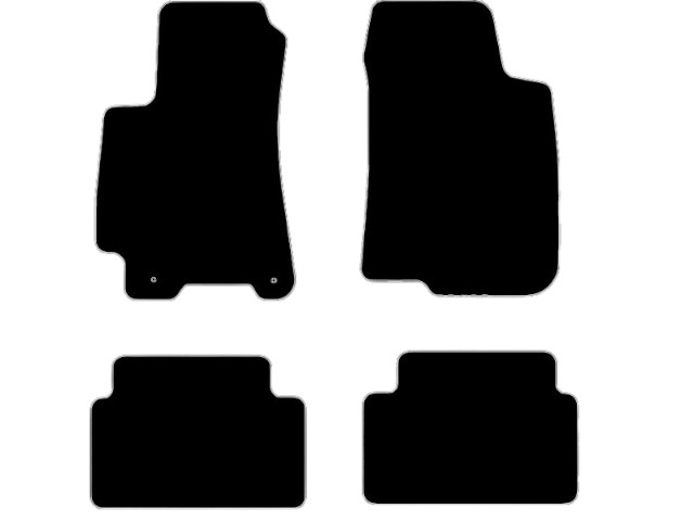 MATTENSET VELOURS (DONKERGRIJS) CHEVROLET LANOS 1997-2003