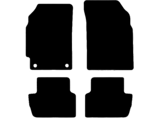 MATTENSET VELOURS (DONKERGRIJS) CHEVROLET SPARK 2010-2012