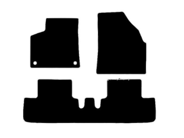MATTENSET VELOURS (DONKERGRIJS) CHEVROLET TACUMA 2005-2009