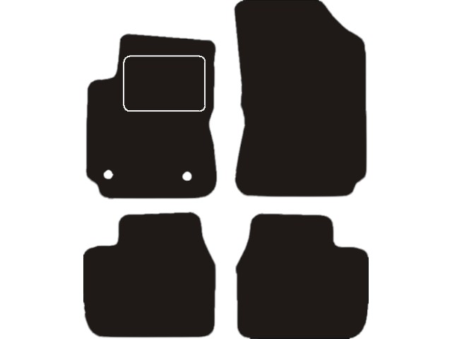 MATTENSET VELOURS (DONKERGRIJS) CITROEN CACTUS 2014-