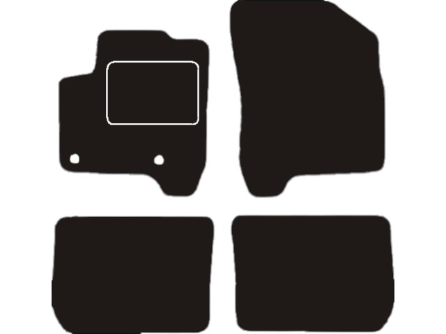 MATTENSET VELOURS (DONKERGRIJS) CITROEN C3 PICASSO 2009-