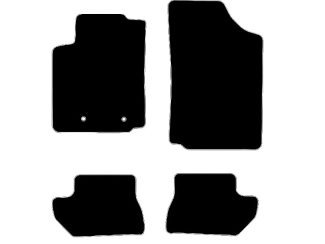 MATTENSET VELOURS (DONKERGRIJS) CITROEN C3 PLURIEL 2003-2010