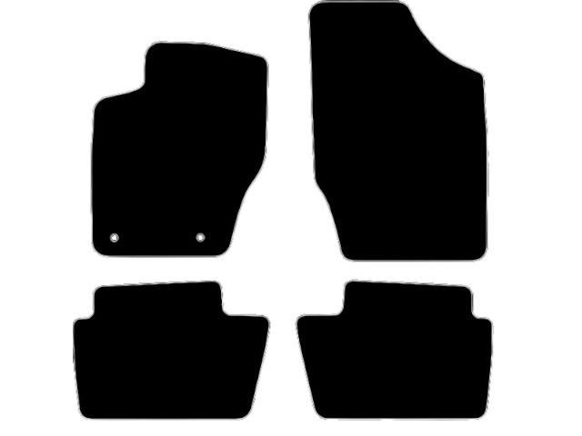 MATTENSET VELOURS (DONKERGRIJS) CITROEN C4 2004-2010