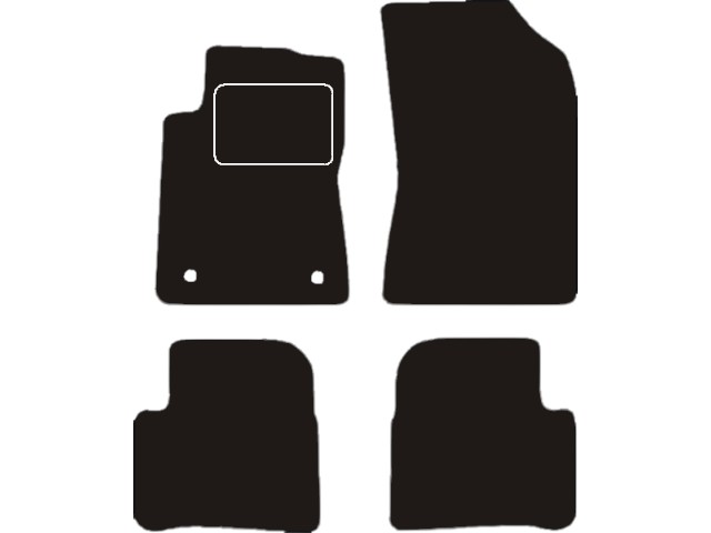 MATTENSET VELOURS (DONKERGRIJS) CITROEN C3-DS3 2016-