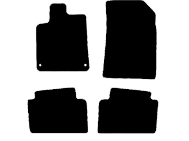 MATTENSET VELOURS (DONKERGRIJS) CITROEN C5 2001-2008