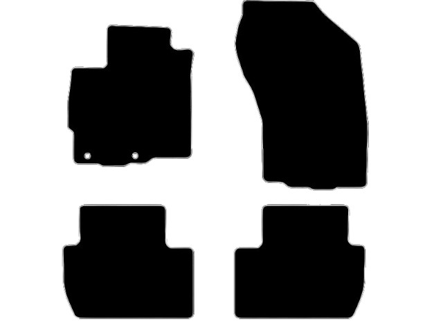MATTENSET VELOURS (DONKERGRIJS) CITROEN C-CROSSER 2007-