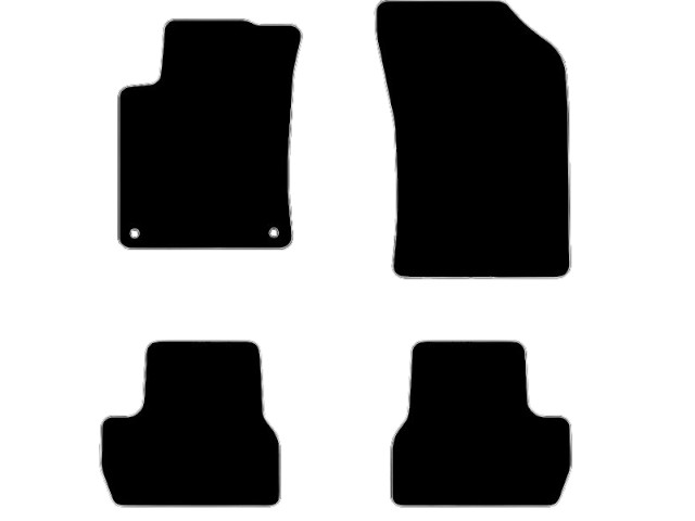 MATTENSET VELOURS (DONKERGRIJS) CITROEN DS3 2010-