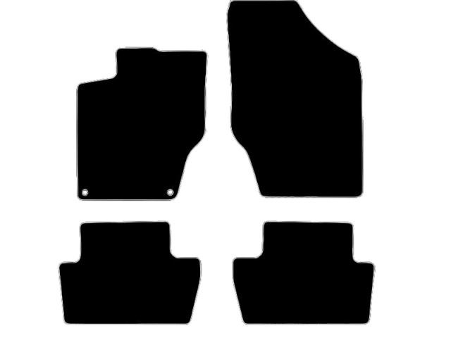 MATTENSET VELOURS (DONKERGRIJS) CITROEN DS4 2010-