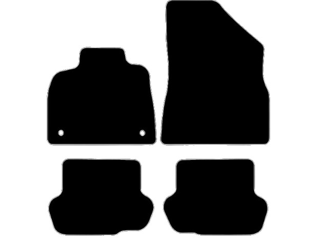 MATTENSET VELOURS (DONKERGRIJS) CITROEN DS5 2012-