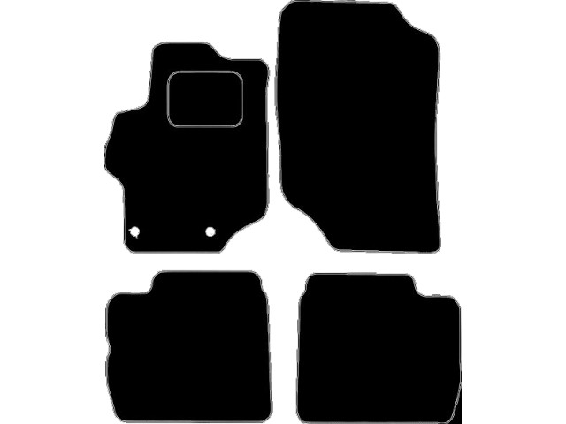 MATTENSET VELOURS (DONKERGRIJS) CITROEN C-ELISÉE 2013-