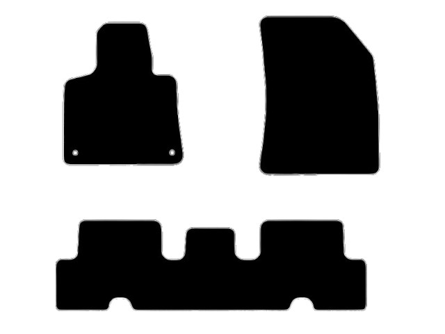 MATTENSET VELOURS (DONKERGRIJS) CITROEN C4 PICASSO 2013-
