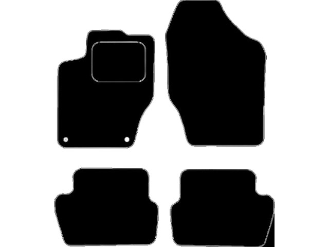 MATTENSET VELOURS (DONKERGRIJS) CITROEN DS4 2016- CROSSBACK