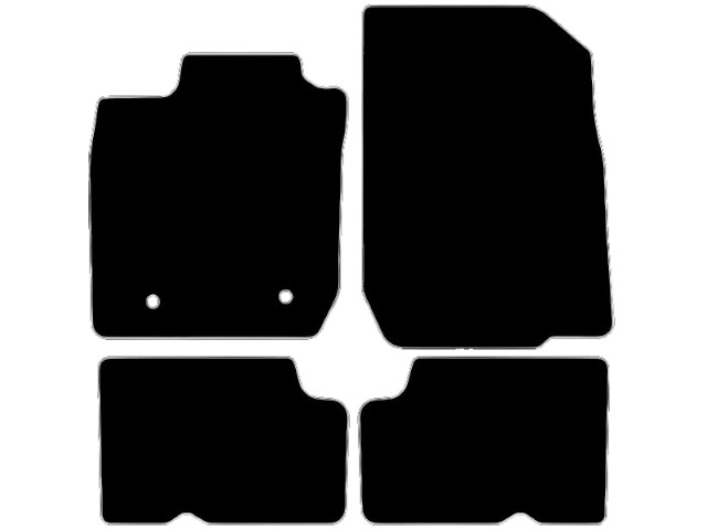 MATTENSET VELOURS (DONKERGRIJS) DACIA LOGAN MCV 2007-2013 5-PERS