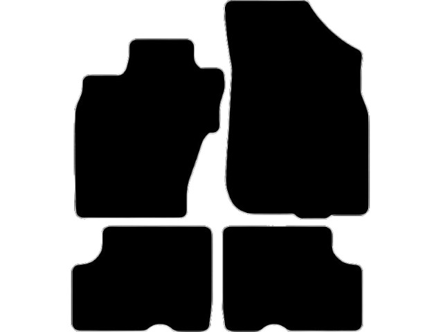 MATTENSET VELOURS (DONKERGRIJS) DACIA DUSTER 4X4 2010-2014