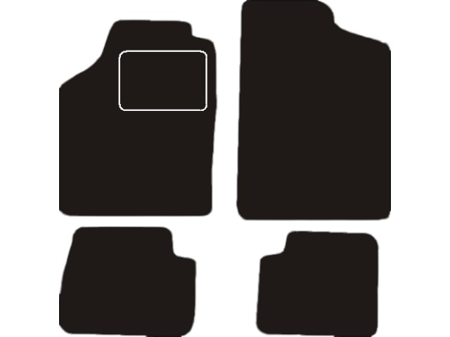 MATTENSET VELOURS (DONKERGRIJS) DAIHATSU GRAN MOVE 1997-2001