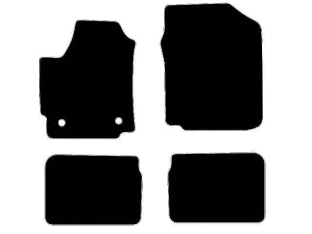 MATTENSET VELOURS (DONKERGRIJS) DAIHATSUATSU MATERIA 2007-