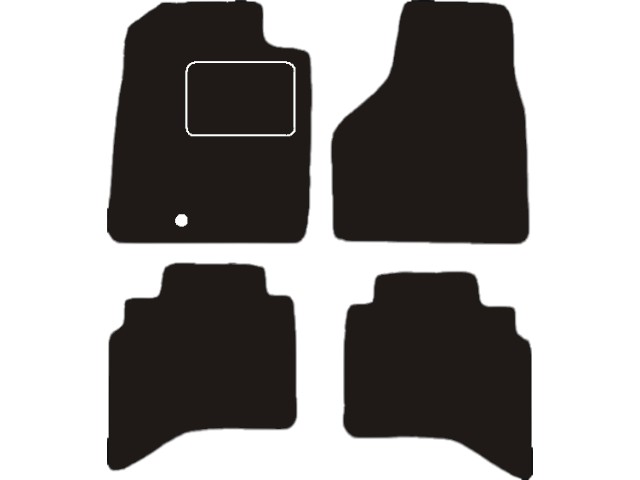MATTENSET VELOURS (DONKERGRIJS) DODGE RAM PICKUP 1992-2008