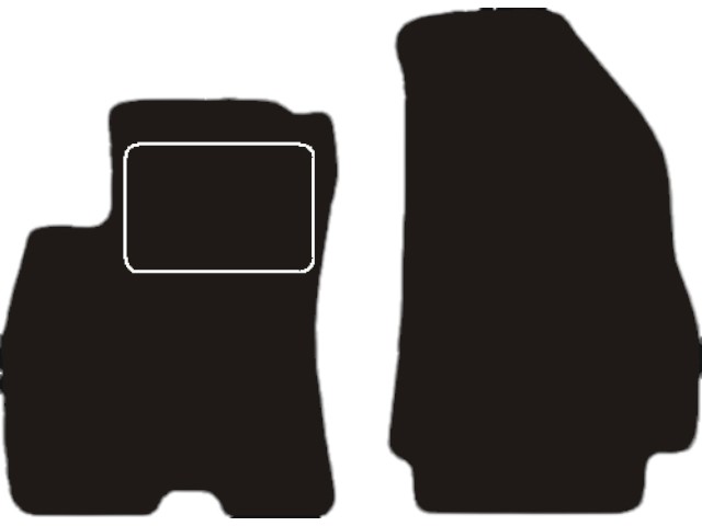 MATTENSET VOOR VELOURS (DONKERGRIJS) FIAT DOBLO CARGO 2010-2015
