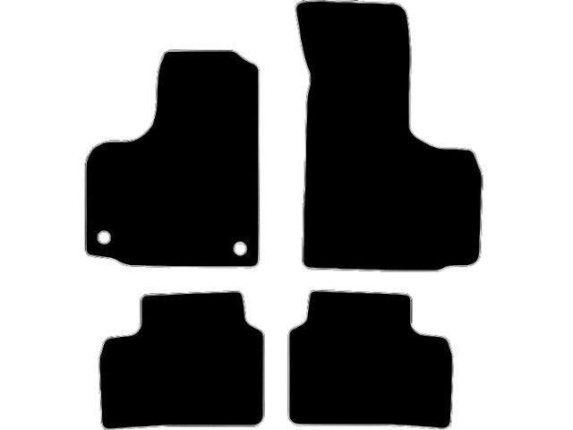 MATTENSET VELOURS (DONKERGRIJS) FIAT DOBLO PERS 2001-2010