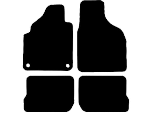 MATTENSET VELOURS (DONKERGRIJS) FIAT PANDA I 1981-2003
