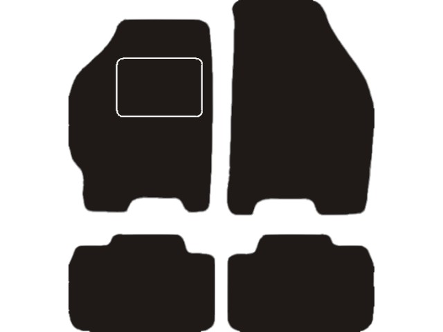 MATTENSET VELOURS (DONKERGRIJS) FIAT PUNTO II 1999-2003