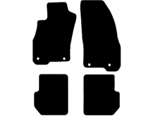 MATTENSET VELOURS (DONKERGRIJS) FIAT PUNTO 2015-