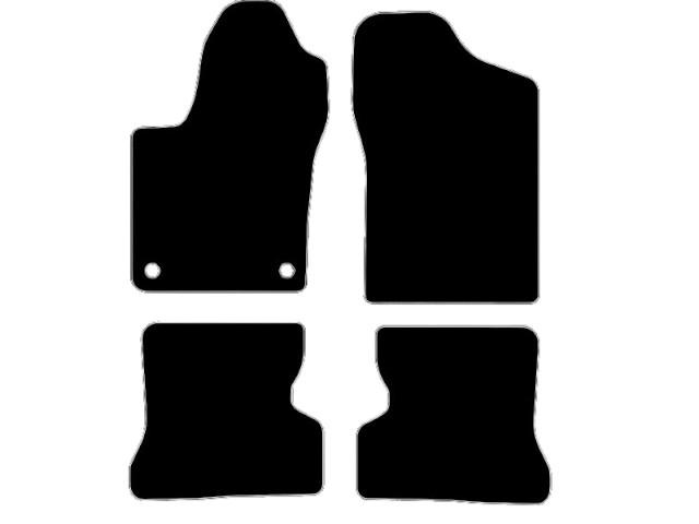 MATTENSET VELOURS (DONKERGRIJS) FIAT SEICENTO 1998-2010