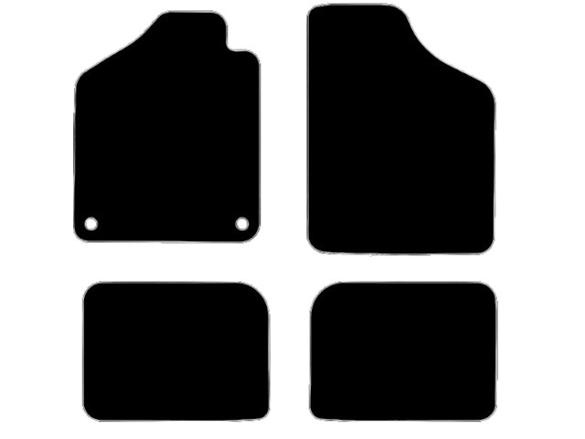 MATTENSET VELOURS (DONKERGRIJS) FIAT UNO 1983-1994