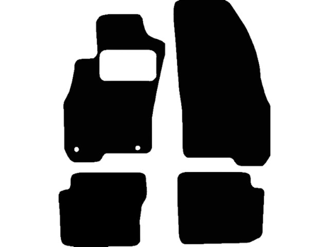 MATTENSET VELOURS (DONKERGRIJS) FIAT PUNTO III 2012-