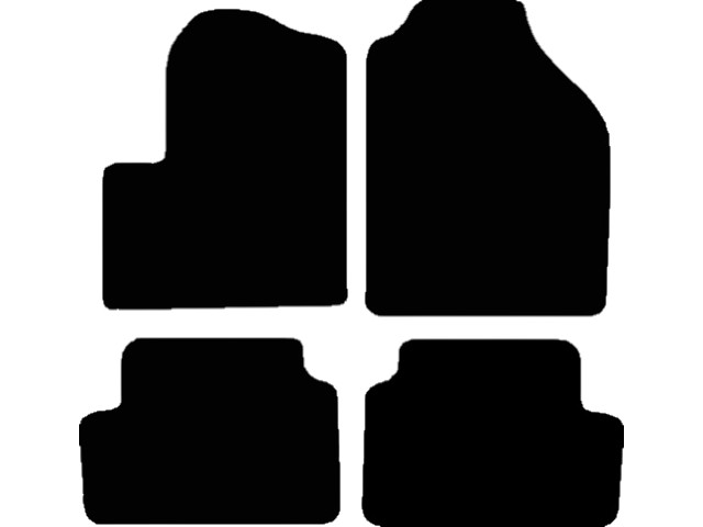 MATTENSET VELOURS (DONKERGRIJS) FORD CONNECT 2002- TOURNEO