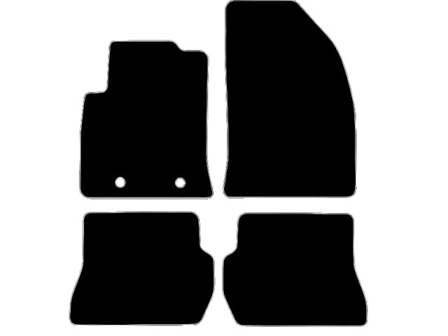 MATTENSET VELOURS (DONKERGRIJS) FORD FIESTA 2005-2008