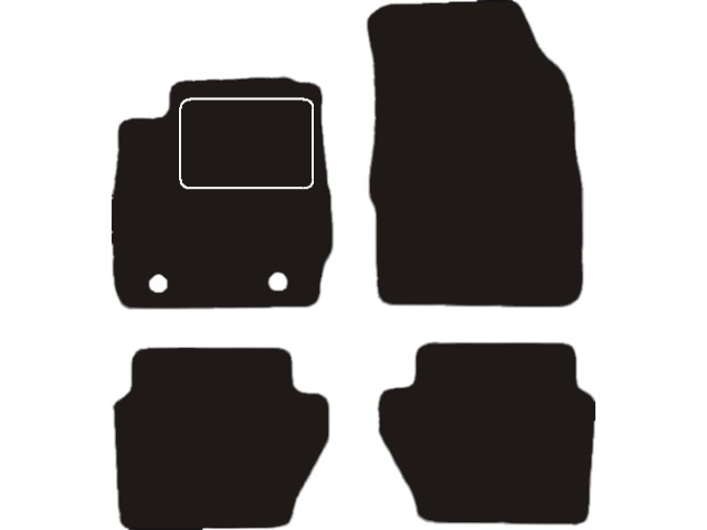 MATTENSET VELOURS (DONKERGRIJS) FORD FIESTA 2008-2011